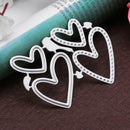 Heart Cutting Dies Stencils DIY Scrapbooking Album Embossing Paper Cards Decor
