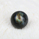 Natural Labradorite Rose Crystal Ball Quartz Amethyst Sphere Stone Craft Deluxe