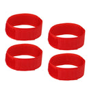 4x No Crow Collar for Roosters Noise Free Belt Collars Poultry Supplies Red