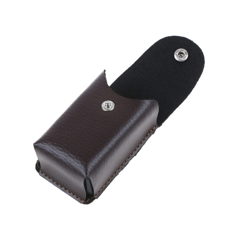 Faux Leather Press Buckle Folding Eyeglasses Case Glasses Box Presbyopic  Gw