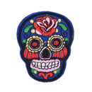 8Pcs iron on patches for clothes sew-on embroidered patch applique rose skull3cU