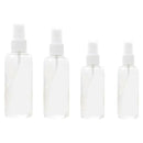 4pcs Transparent Plastic Perfume Spray Bottles Empty Refillable Bottles A