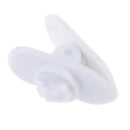 10Pieces Lavalier Mic Earphone Headset tidy Cable collar clip White