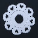 Slide Heart DIY Metal Scrapbook Craft Embroidery Cutting Die
