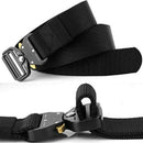 (2Pcs) Men'S Nylon Canvas Belt, Outdoor Multi-Function Belt with Quick Rele