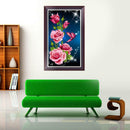 5D DIY Diamond Painting 3 Flower Embroidery Cross Crafts Stitch Home Decor