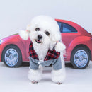 Dog Autumn Winter Warm Cotton Coat For Small Medium Dogs Puppies Red-L