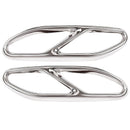 For Mercedes Benz S Class 2018 Car 304 Stainless Steel Exhaust Tailpipe Cov