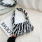 Animal Pattern Underarm Bag Women Mini Plush Shoulder Handbags Purse (4)