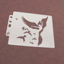 Hollow Wings Dancer Painting Template DIY Cake Coffee Spray Mold Stencil