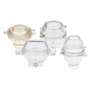 4x Transparent Egg Ball Shaped Candle Mold Mould for DIY Candle Making Craft
