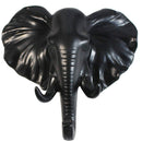 2 Wall Door Clothes Hat Bags Towel Hooks Decorative Elephant + Horse Black