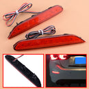 2 LED Tail Reflector Bumper Turn Signal Red Lens Light fit for Infiniti Q50 QX56