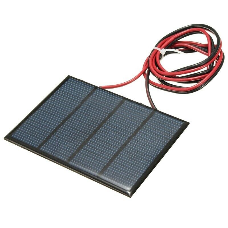 1.5W 12V Mini Solar Panel Small Cell Module Charger With 1M Wire