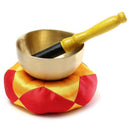 Tibetan Buddhism Meditation Healing Hand Hammered Brass Singing Bowl Cushio