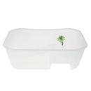 Reptile Tortoise Turtle Habitat Terrarium Tank Box with Lamp Holder White