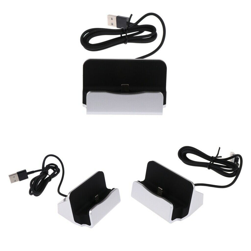 3Pcs USB Charger Stand Station Cradles Cable For  6 6s 8 7 Plus 5S/5
