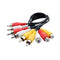 0.3 m RCA Durable Audio Video AV Cable Copper 3RCA L+R+V LFT