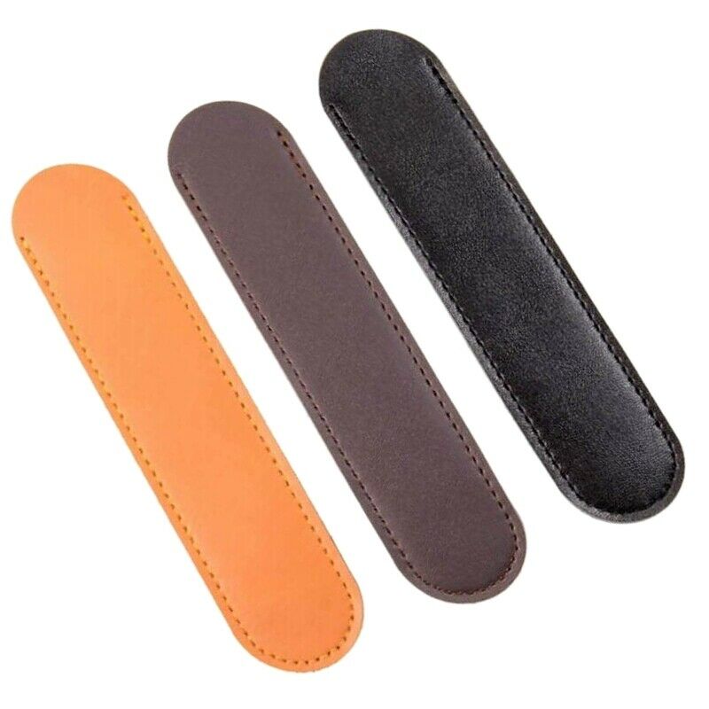 3 Pcs Leather Single Pen Sleeve Case Holder Set for Students Businessman Ar Z3N6