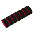 2 Pcs Bike Bicycle Anti Slip Sponge Handlebar Grip-Black/Red +Free Cable Ti