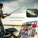 77Pcs Fishing Lures Kit Set For Bass,Trout,Salmon,Including Spoon Lures,Sof