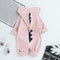 Star Dinosaur Rompers Autumn Baby Kids Cotton Hoodies Jumpsuit (Pink 9-12M) A#S