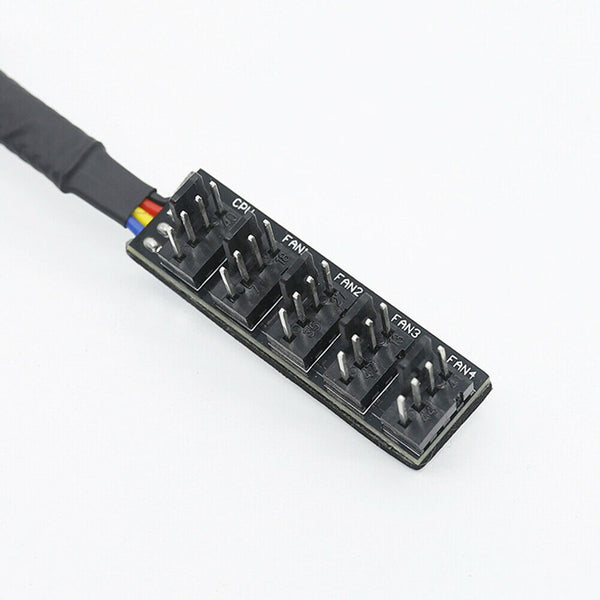 1 to 5 4-Pin PWM CPU Cooler Fan PC Case Cooling Fan Sleeved Power CableÃ‚Â Hub