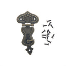 Retro Style Bronze Tone Heart Shape Jewelry Box Latch Lock Zinc Alloy Bronze _3C
