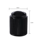 100x BLACK Plastic Tire Valve Air Dust Cover Stem Caps Wheel Car Truck SUV Bike