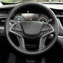 Carbon Fiber Car Interior Refit Steering Wheel Decorative Cover Trim For Ca