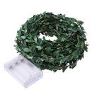 Battery Powered LED Leaves String Lights Wedding Garland Fairy Lamp (2m) A