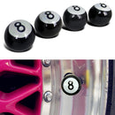 4pcs Pool 8 Ball Car Bike Suv Wheel Tire Tyre Air Dust Valve Stem Covers Caps 3c