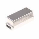 Aluminium Dental Bur Burs Holder Block Disinfection Box Autoclave 30 HolesU2