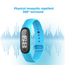 Q2 Ultrasonic Mosquito Repellent Watch Anti Pest Bug Drive Bracelet (Blue) A