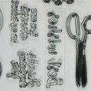 Friendship theme Clear Stamps Scrapbooking Album Card Decor Diary DIY OZ