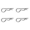 4pcs Marine Stainless Steel R Retaining Clips Spring Cotter Pins 4x80mm