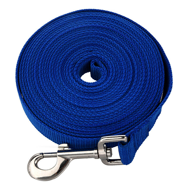Blue 20FT Long Dog Puppy Pet Puppy Training Obedience Lead Leash R3D4