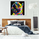 5D DIY Full Drill Diamond Painting Dog Cross Stitch Mosaic Kit Home Decor