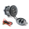 For Motorcycle Touch Switch 4.8A Dual USB Charger Socket Outlet with Power Cord