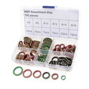 100pcs Self-centered Seal Gasket Washer Assortment M6 M8 M10 M12 M14 M16