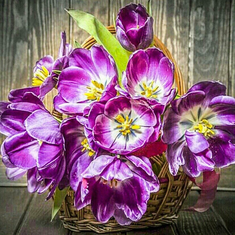 5D DIY Full Drill Diamond Painting Flower Embroidery Mosaic Craft Kit Decor