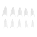 Vip Beauty Shop 500 Clear Sharp Ending Stiletto Acrylic False Nail Art Tips L7P2