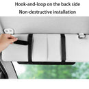 Universal Car Sun Visor Leather Case Holder Card Glasses Cell Phone Organizer