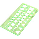 Plastic Circles Squares Hexagons Geometric Template Ruler Stencil Study StudeME