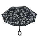 Chrysanthemum Folding Reverse Umbrella Double Layer Inverted Windproof Rain