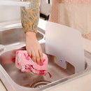 4pcs Anti-splash Practical Sink Baffle Water Splash Guard for Bathroom Kitchen