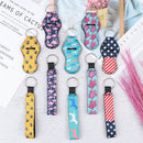 5 Chapstick Holder Keychains with 5 Wristlet Lanyard  Lipstick Holder Party  Ew