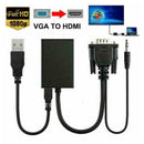 VGA Male To HDMI Female 1080P Audio TV AV HDTV Video Cable Converter Adapte A5P8
