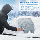 2pcs Car Windshield Magic Ice Scraper Cone Shaped Auto Snow Remover (Blue) A