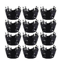 36pcs Black Halloween Hollow Cake Paper Cup Liners Baking Cupcake Wrappers Cases